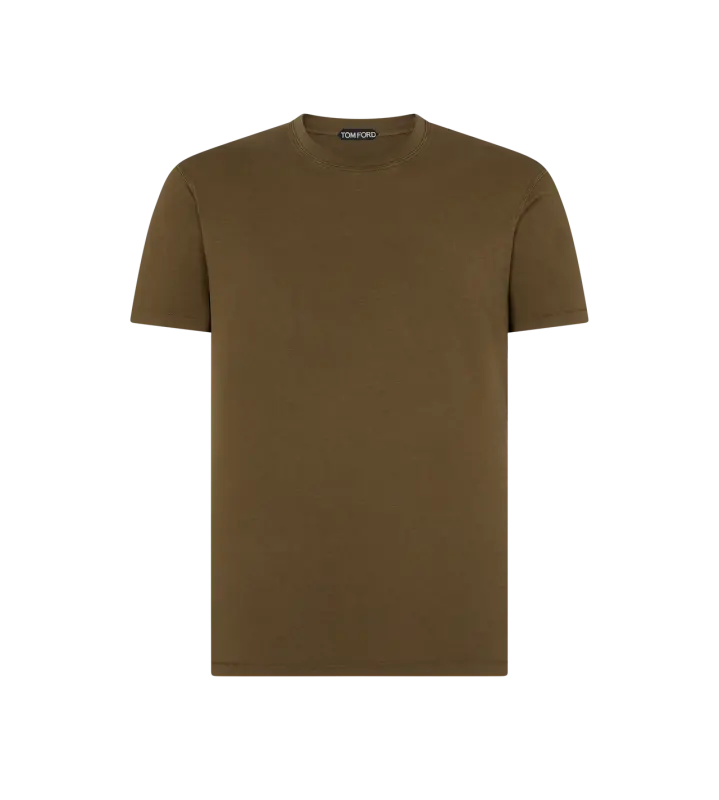 LYOCELL COTTON CREW NECK T-SHIRT online